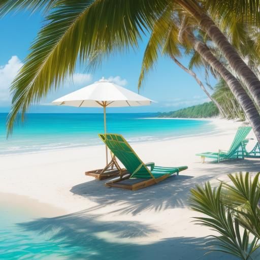 Husky Lounging on Beach in Golden Hour Lighting