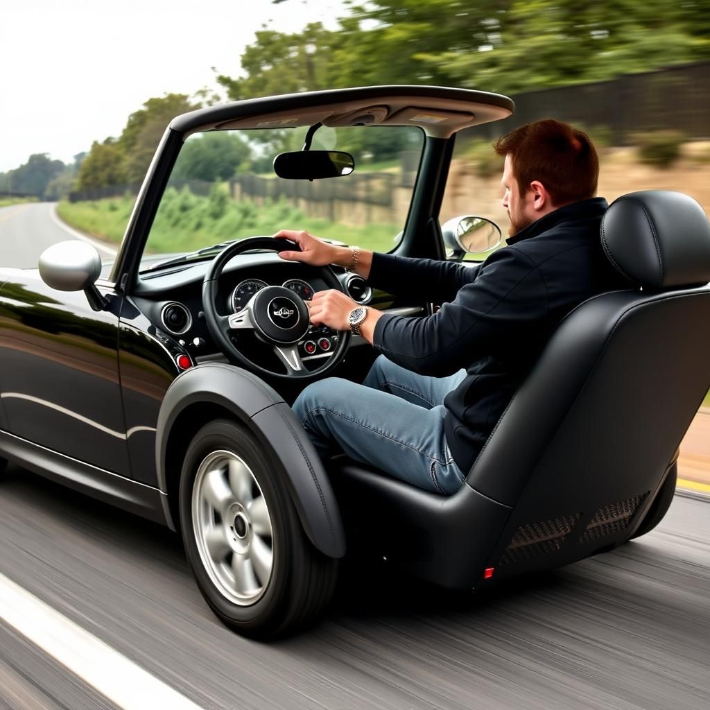 Jason Stratham Drives a Mini Cooper