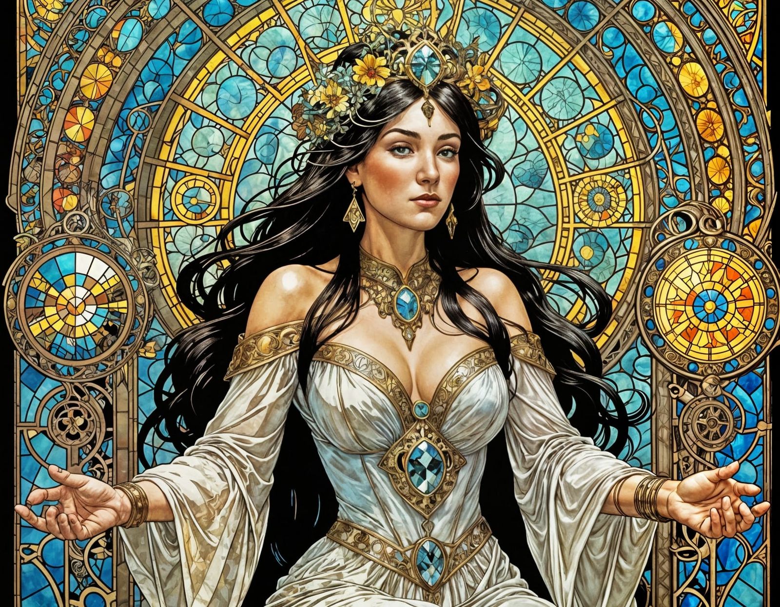 Surreal Tarot Reading in Post-Apocalyptic Streamline Moderne...