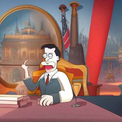 Klaus as 1940s German Leader: Detailed Matte Painting