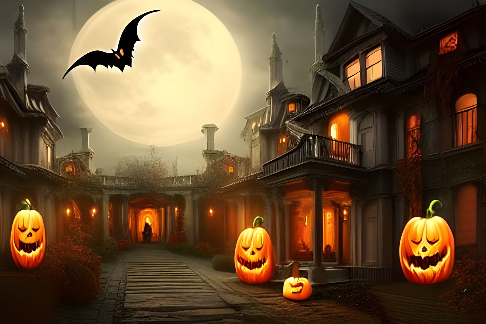 Epic Trick or Treat: A Cinematic Digital Painting