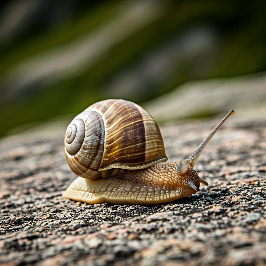 Curious Snail on Rocky Mountain Adventure