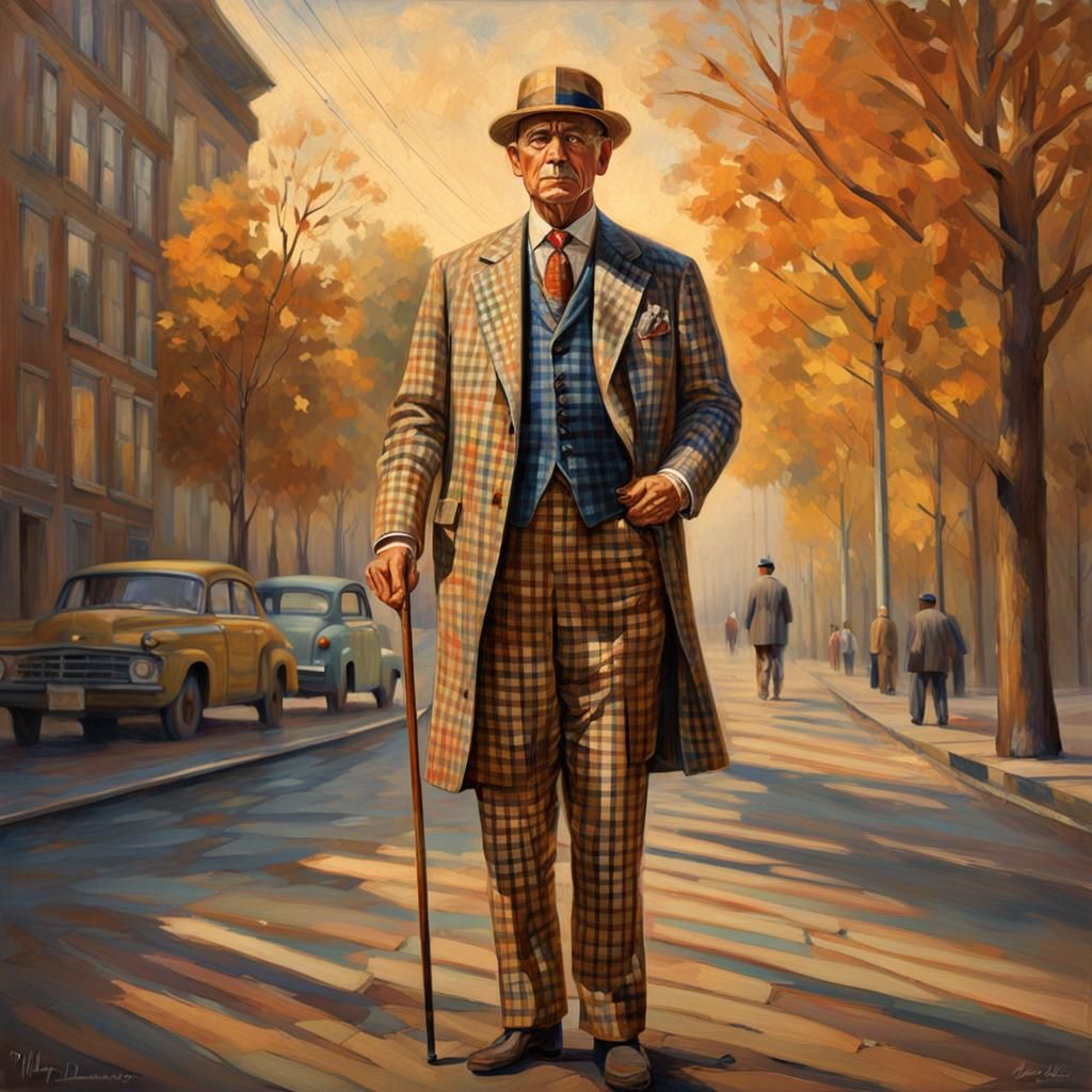 A Dapper Gentleman in Elegant Attire