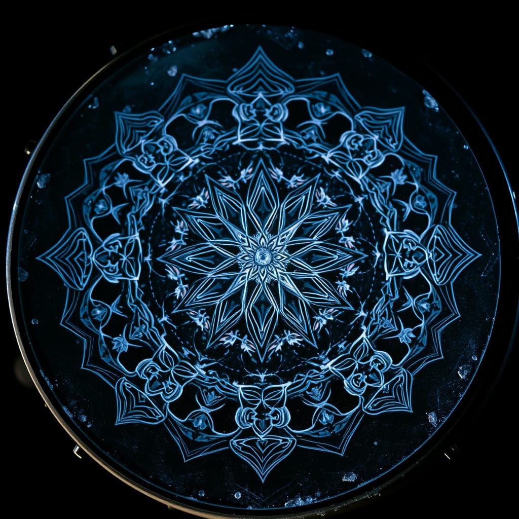 Symmetrical Dance of Salt Crystals in Resonance