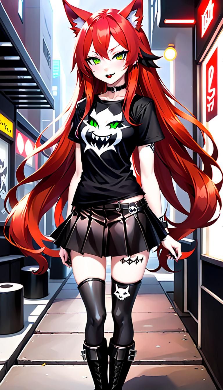 Anime Heavy Metal Girl