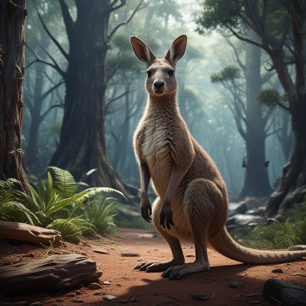 National Kangaroo Awareness Day Matte Painting