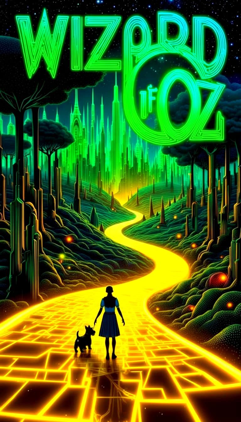 Futuristic Wizard of Oz Movie Poster