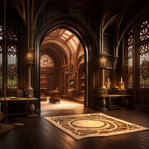 Dark Fantasy Crystal Shop Concept Art