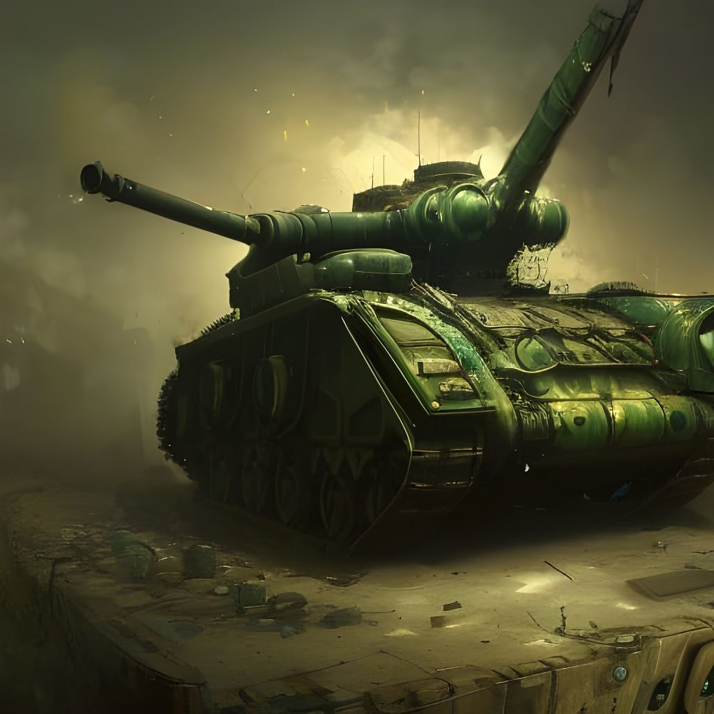 Abandoned Steampunk Tank Concept Art