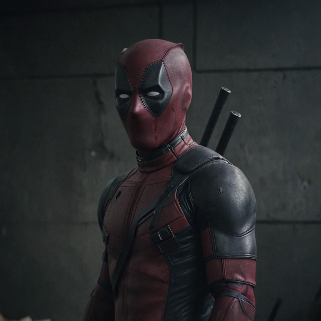 Deadpool Breaking the Fourth Wall in Film Noir Style