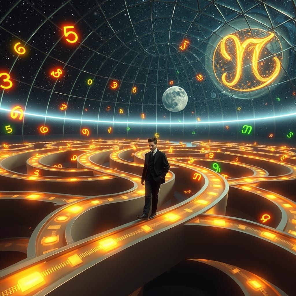 M.C. Escher-Inspired Labyrinth with Nikola Tesla