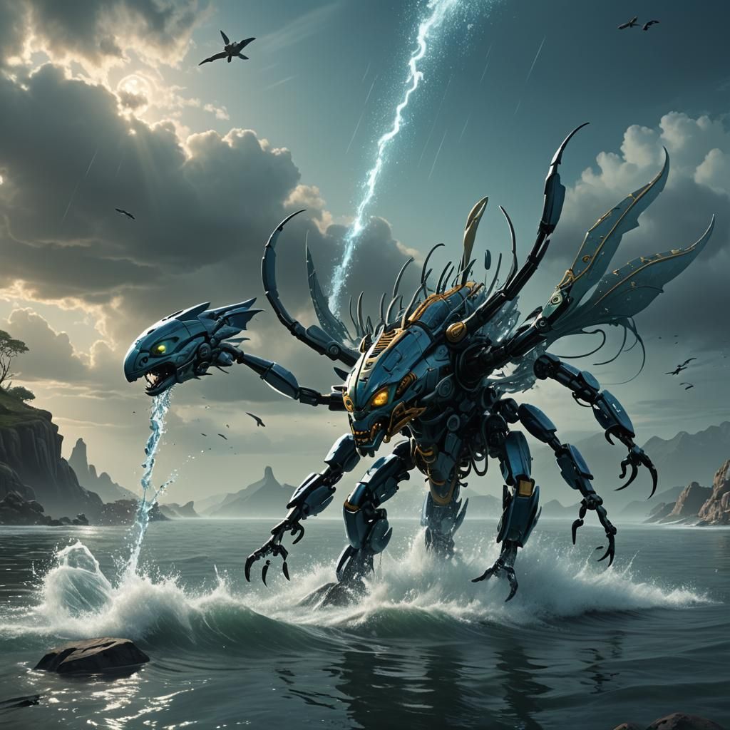 Bionicle Genesis Hydra Emerges from Deep