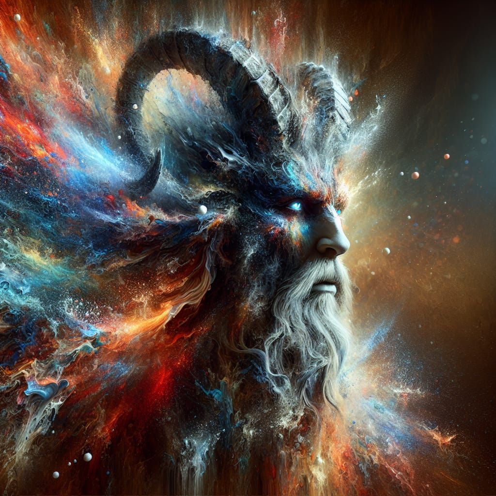 Hyperrealistic Cernunnos Concept Art with Intricate Details