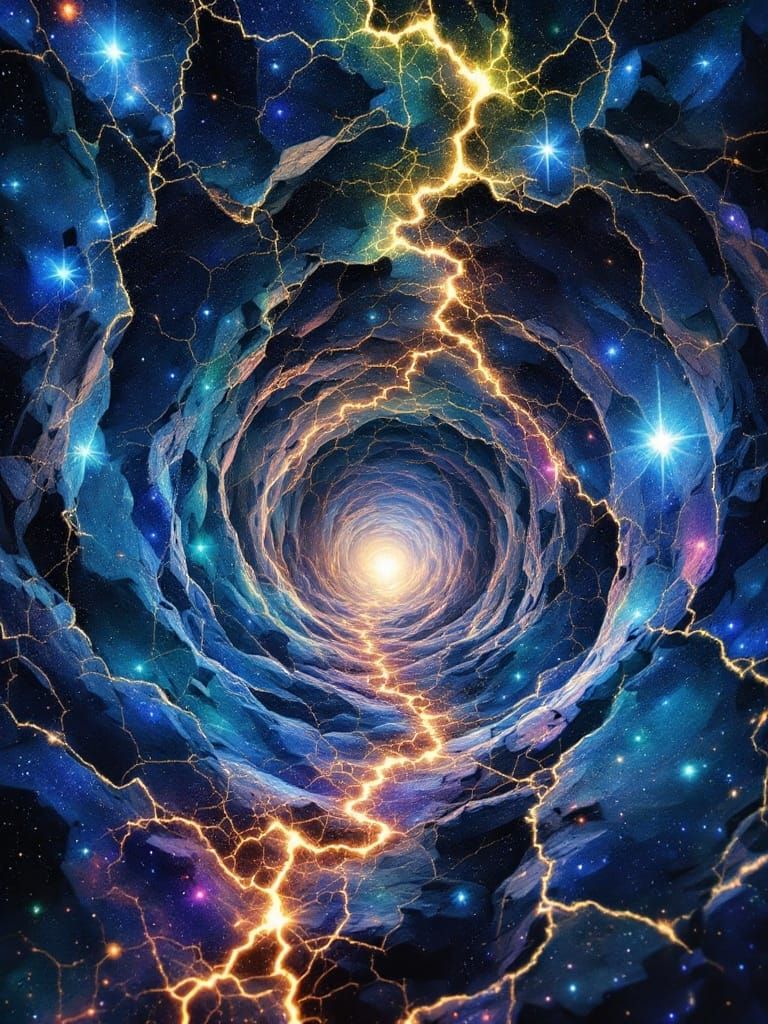 Crazed Bioiridescent Nucleated Microvoids Lavaconic Crackle Crazing in the Fabric of Time