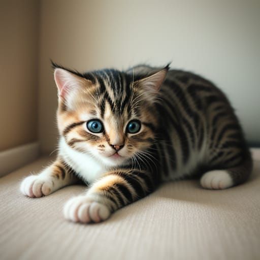 Kitten Playing: Film Photography with Soft Focus