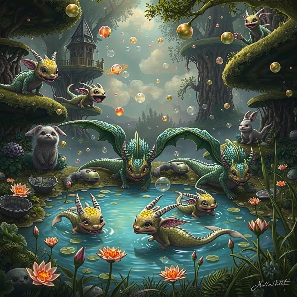 Chubby Little Dragons Discover Whimsical Wonderland