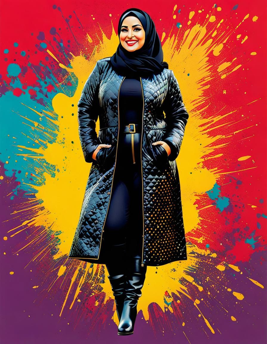 Confident Woman Portrait in Pop Art Style