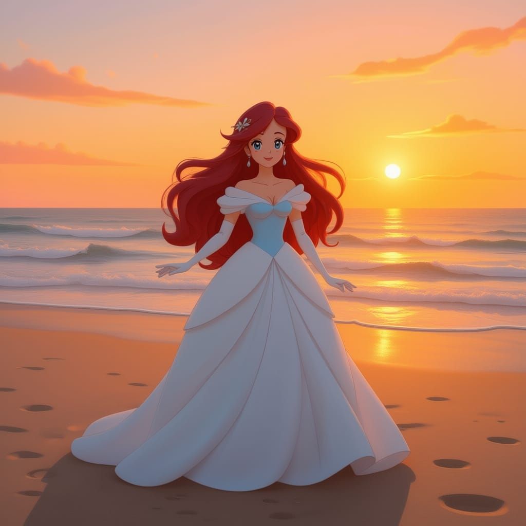 Anime Style Little Mermaid Wedding Scene