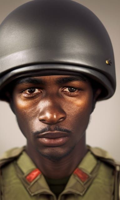 1970s Vietnam War Soldier Portrait