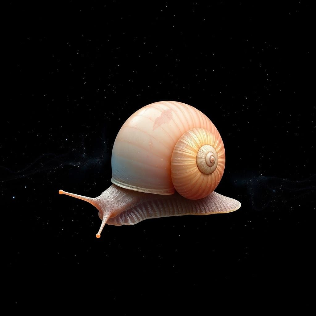 Cosmic Snail Emerges in Dark Space