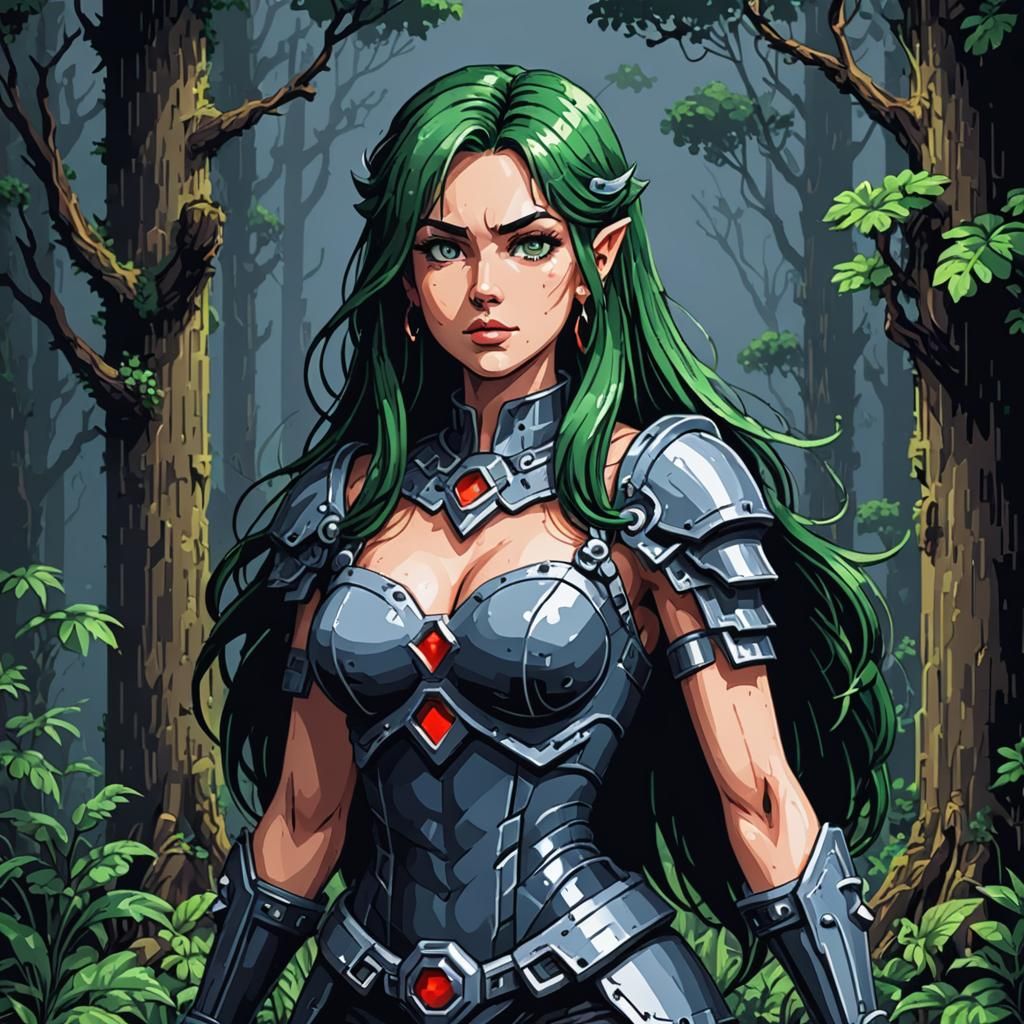 Classic 8-Bit Pixel Art Design