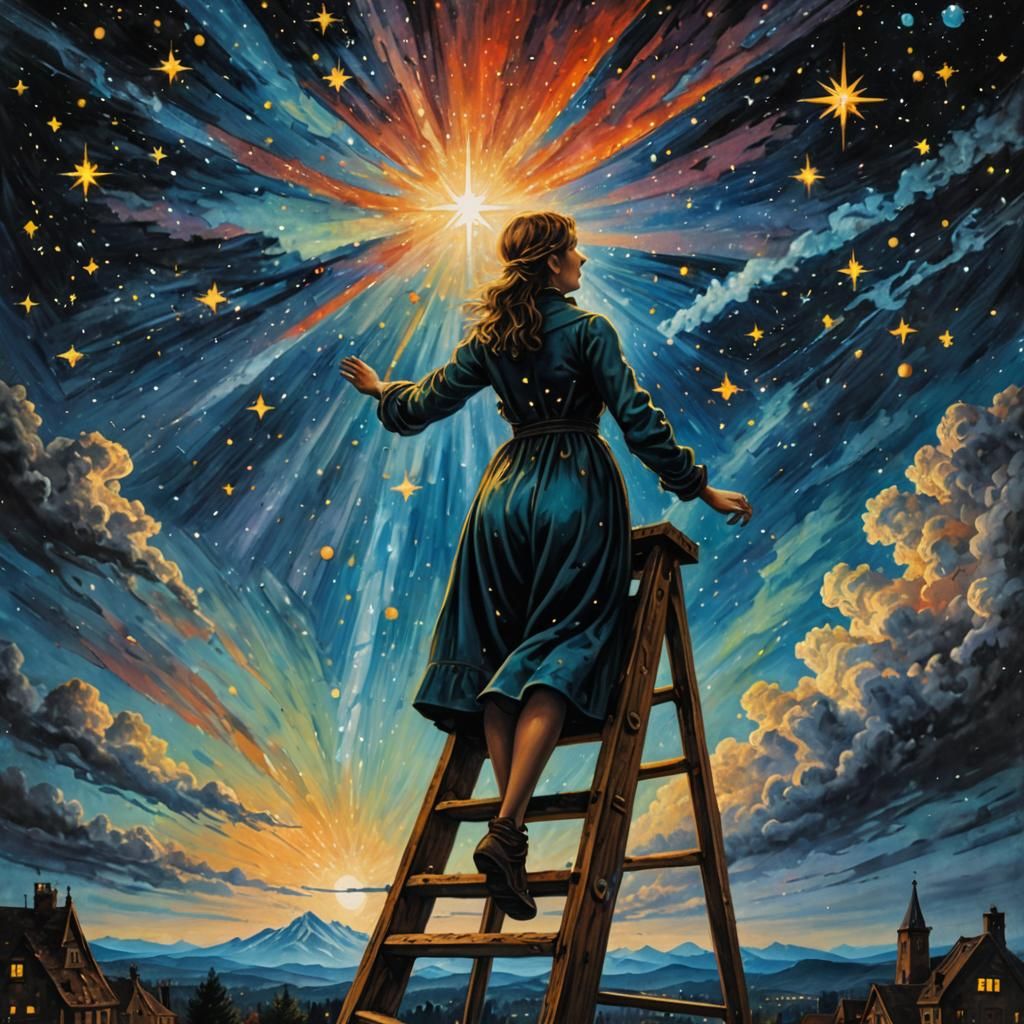 Reaching for the Stars: Cyberdelic Nightscape