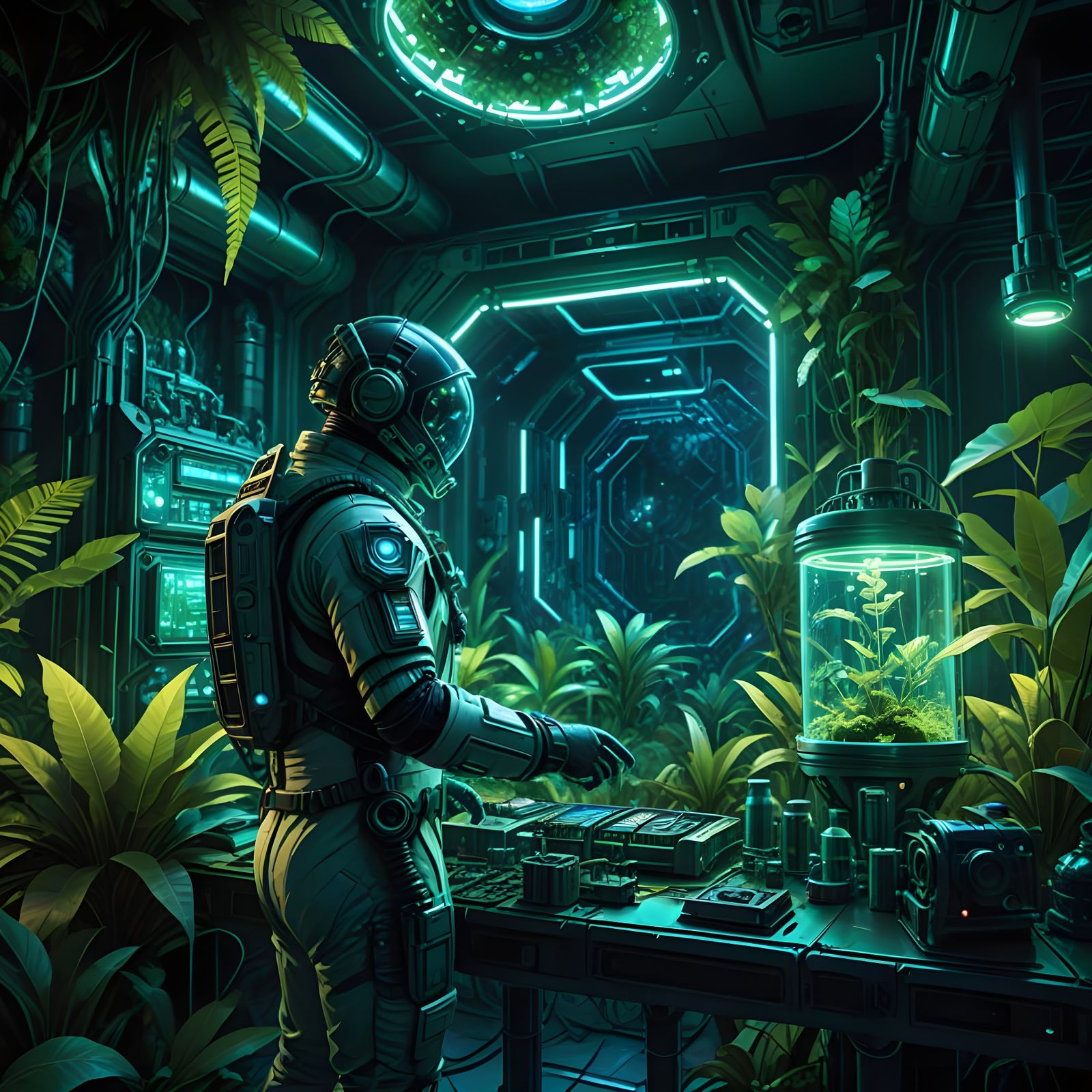 Mysterious Abstract AI Generated Image