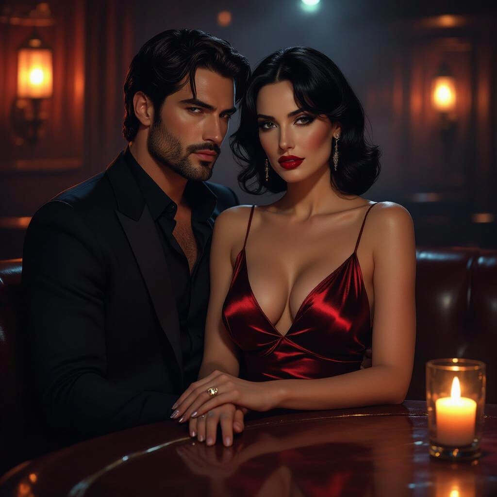 Neo Noir Jazz Club Scene with Monica Bellucci