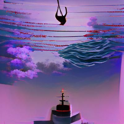 Minimalist Moment of Calm Reflection