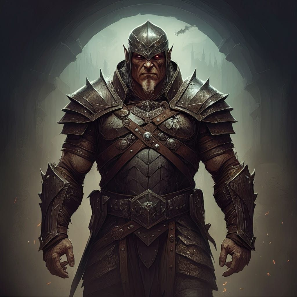 Dark Fantasy Art in Grimdark Style