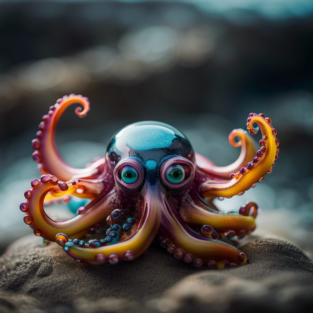 Blown Glass Animals, blown octopus class animal class blow