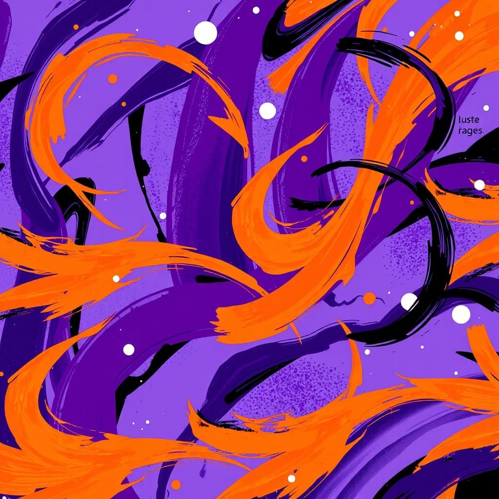 Abstract Swirling Patterns in Vivid Colors