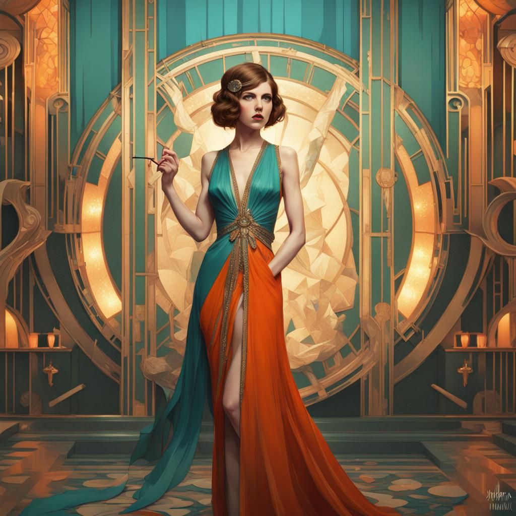 Anna Kendrick Celebrates New Year's in Art Deco Style