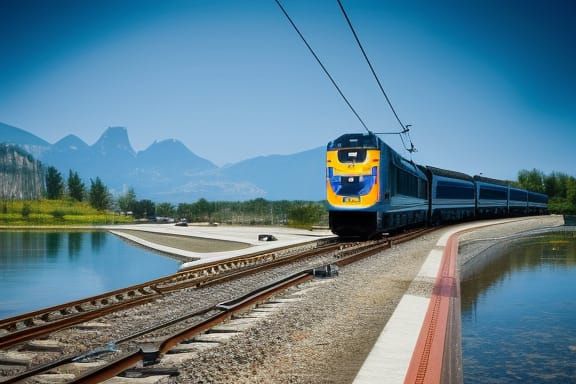 AI Generated Image of a Train