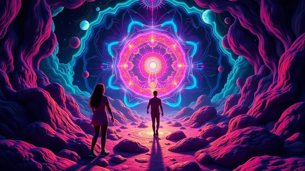 Psychedelic Illusion: A Psychonautic Vision