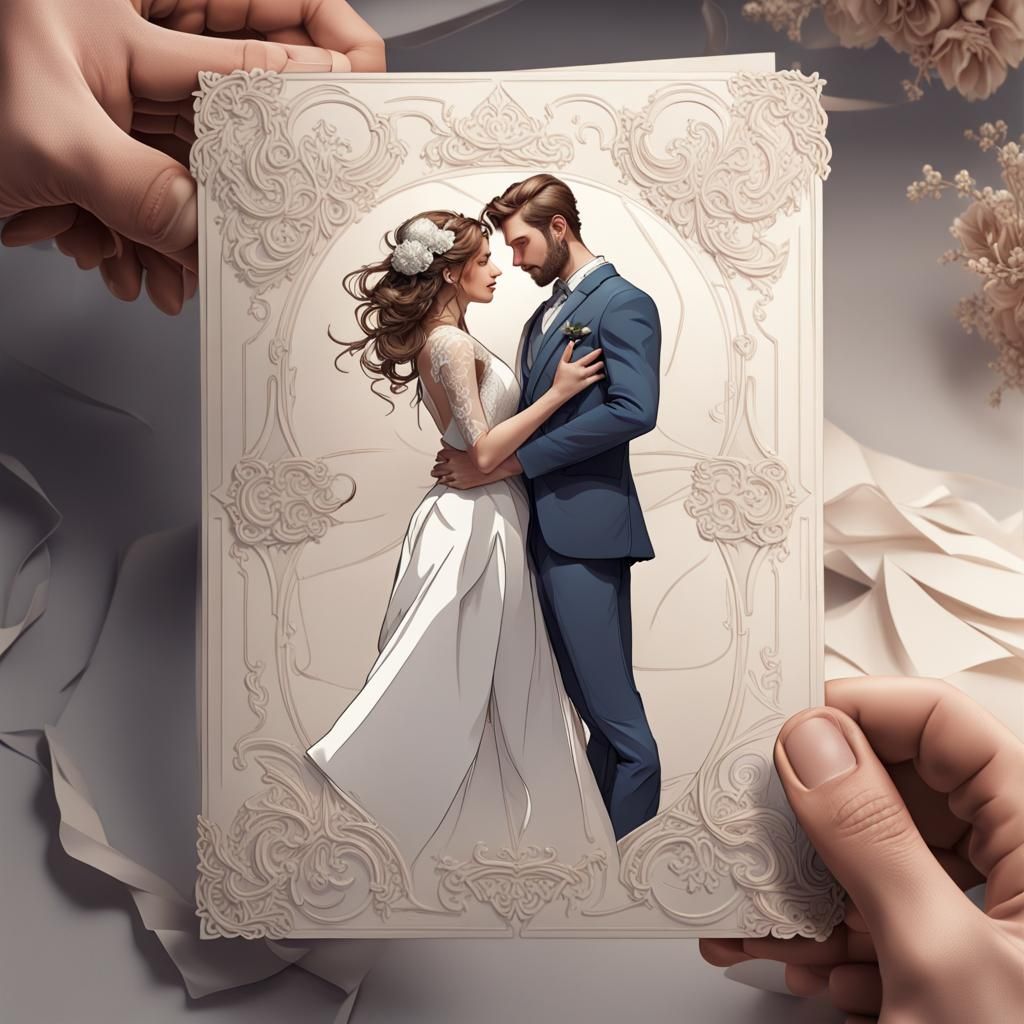 Elegant Engineering Wedding Invitation Design