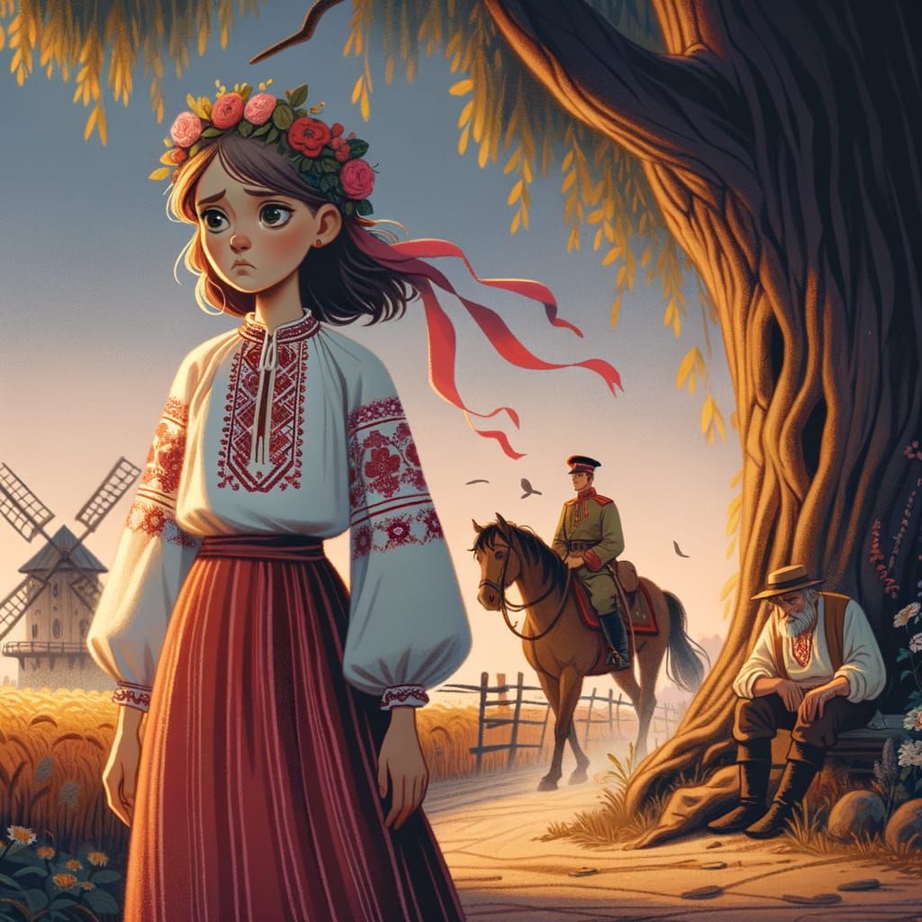 A Young Ukrainian Village Girl Reflects on a Faded Past