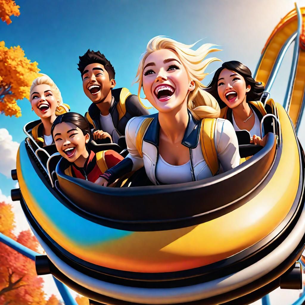 "Arrrrrrrrrrrrrrrgh !" Theme park fun for friends