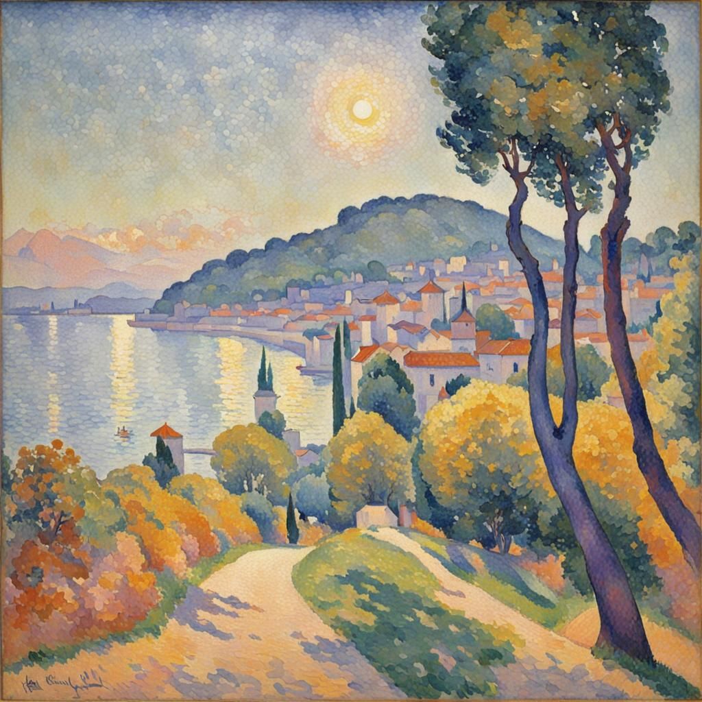 AI Realization of Pointillism Style