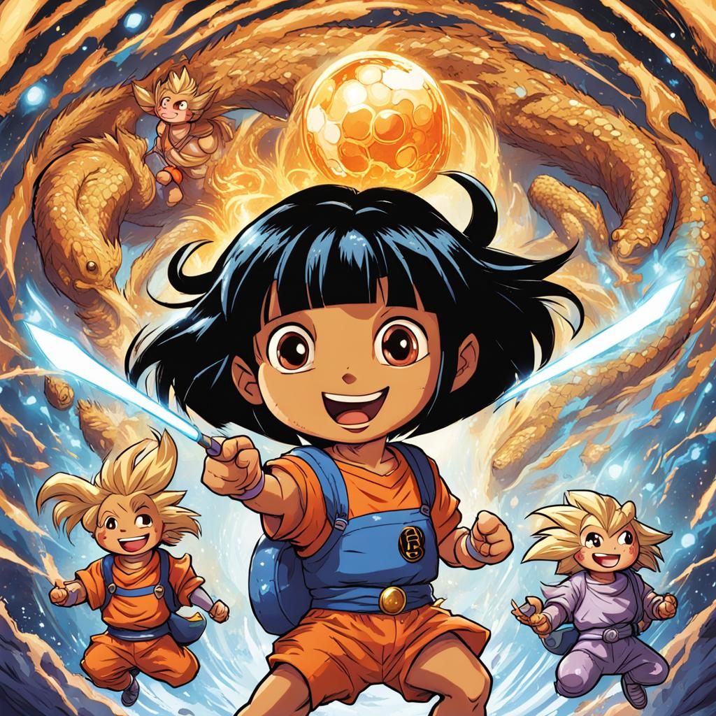 Dora the Explorer in Dragon Ball