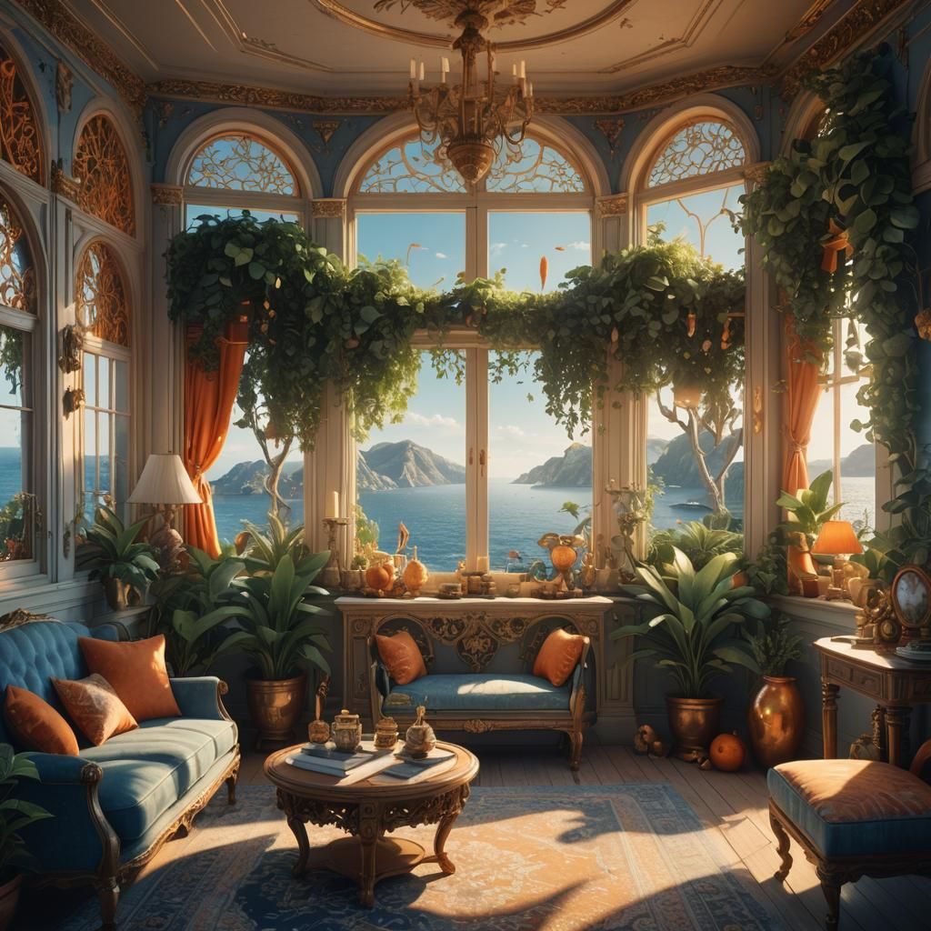 Serene Seaside Room with Breathtaking Vista