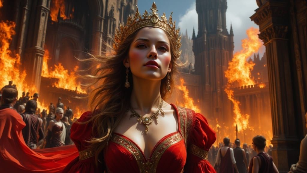 Cassandra's Despair Before Burning Troy