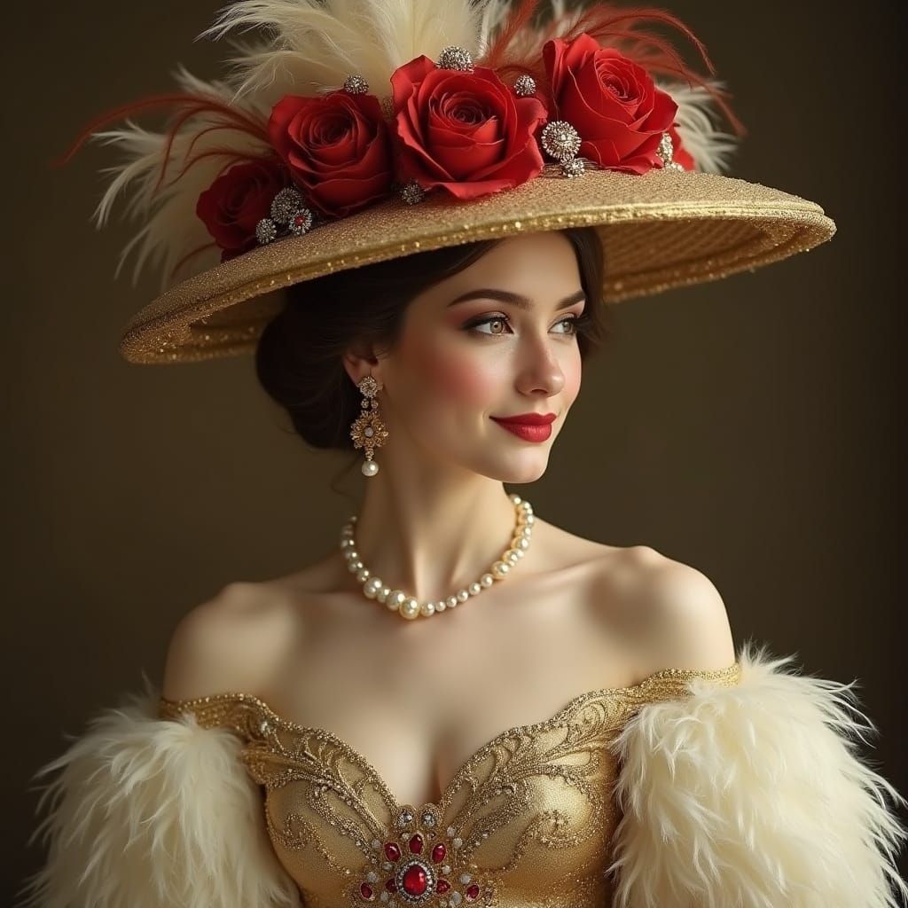 Young woman, 20s, light skin,  European features,  with a so...