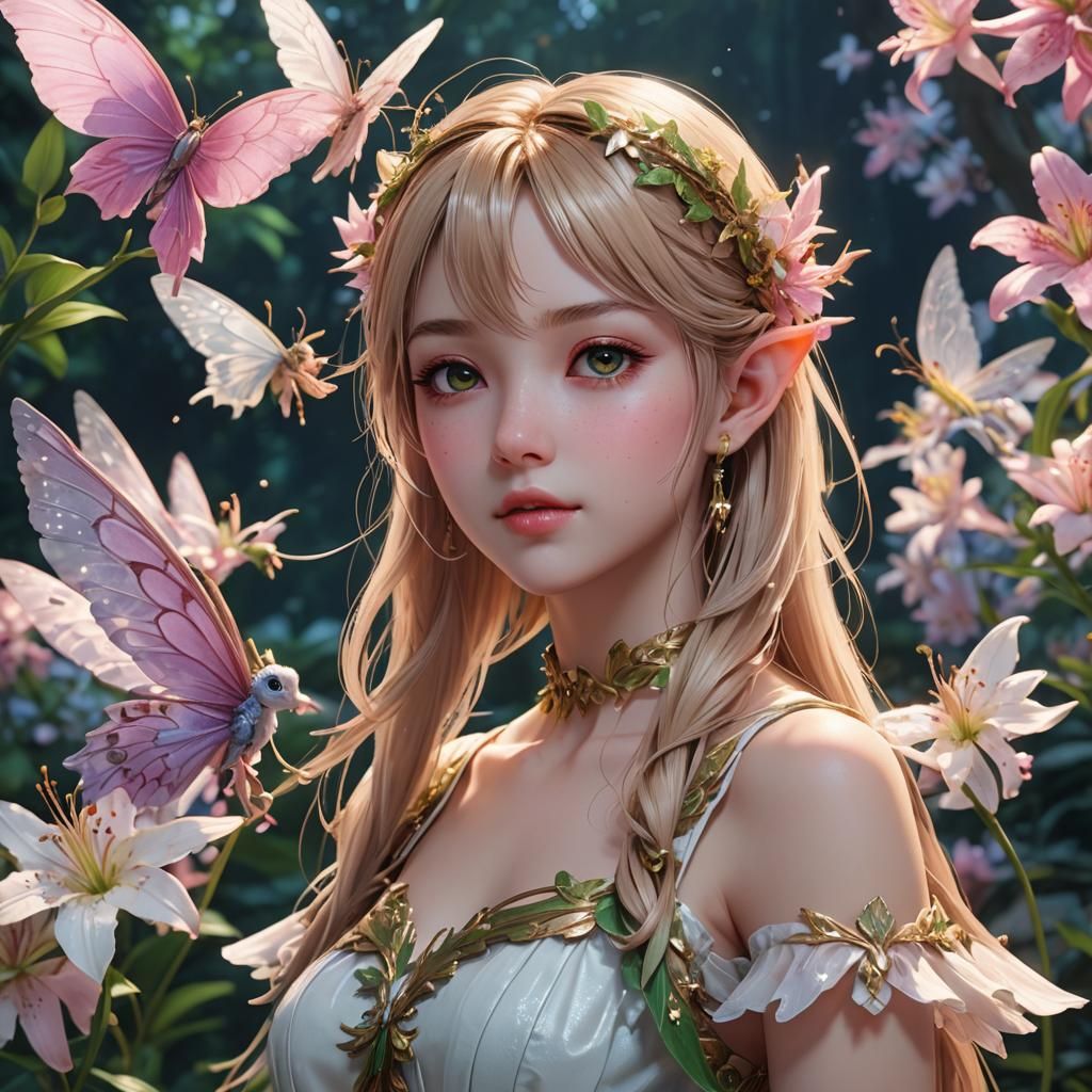 Lilly Fairy in 3D Anime Art Style