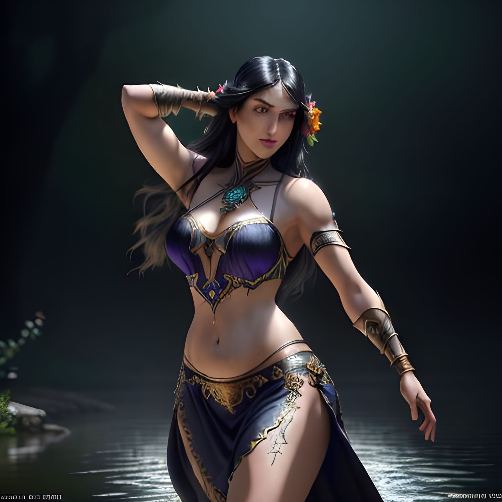 Tribal Fusion Dancer Summons Water in Apple Orchard