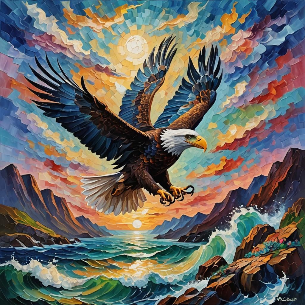 Eagle, Serpent, Ship, and Man: Neo-Impressionist Painting