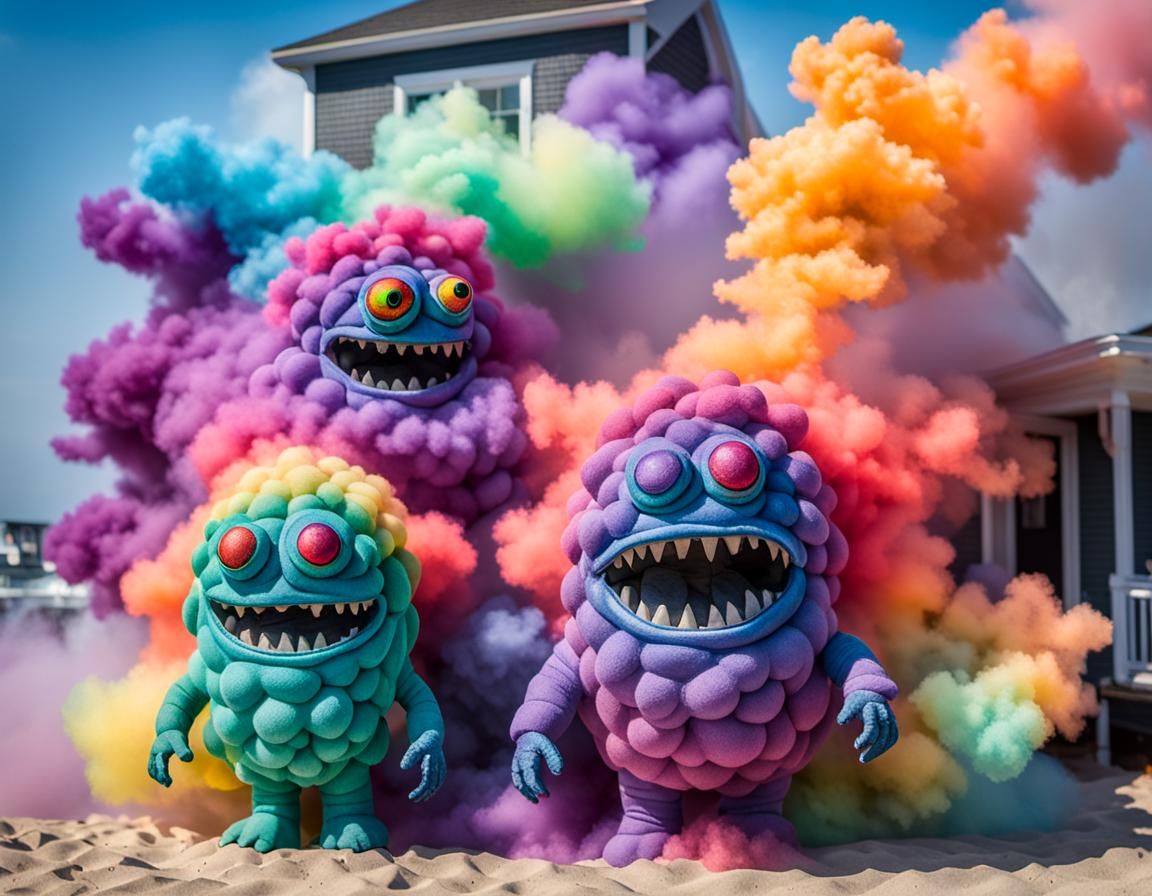 Rainbow Smoke Monsters Bringing Rapture To The Jersey Shore ...