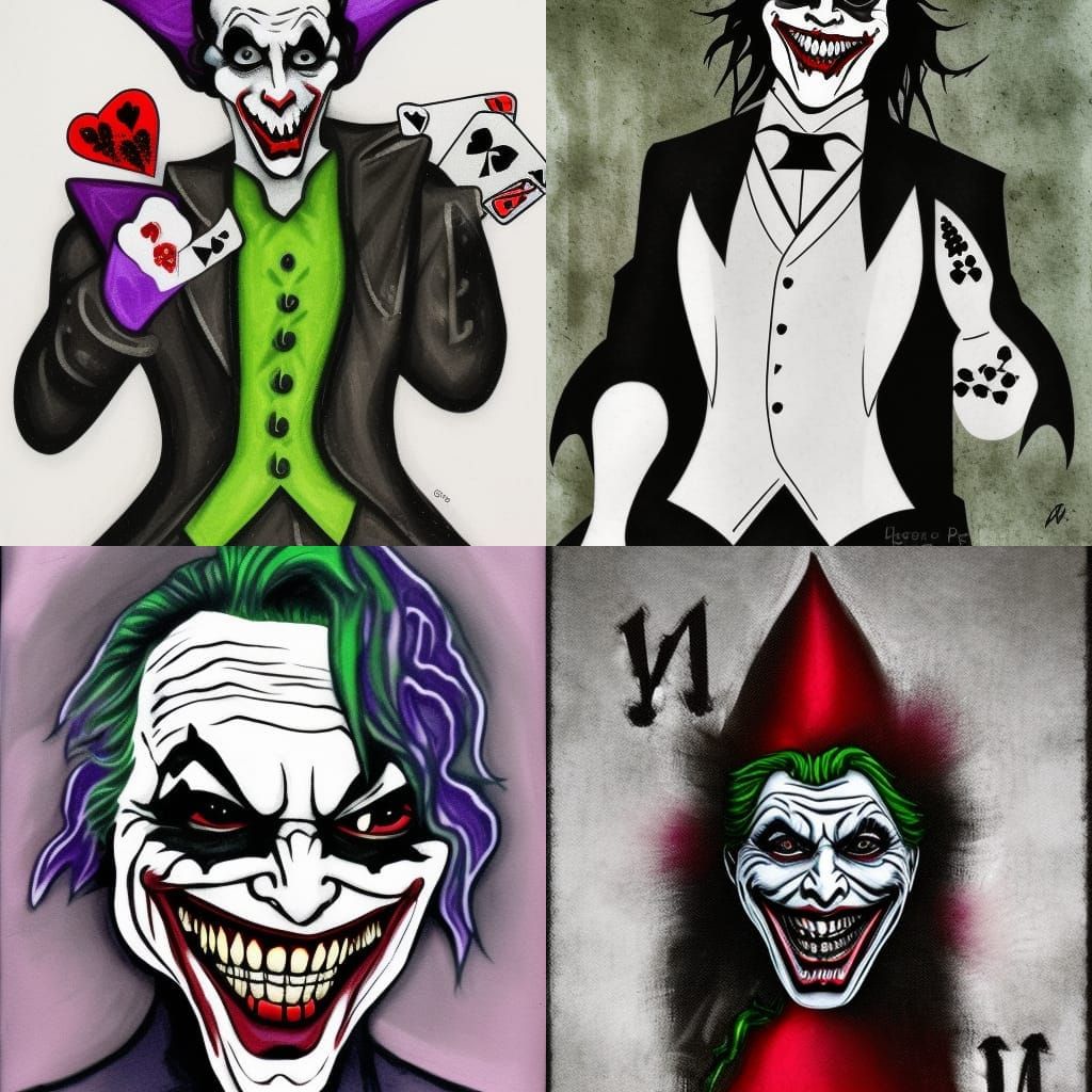Gothic Joker Portrait
