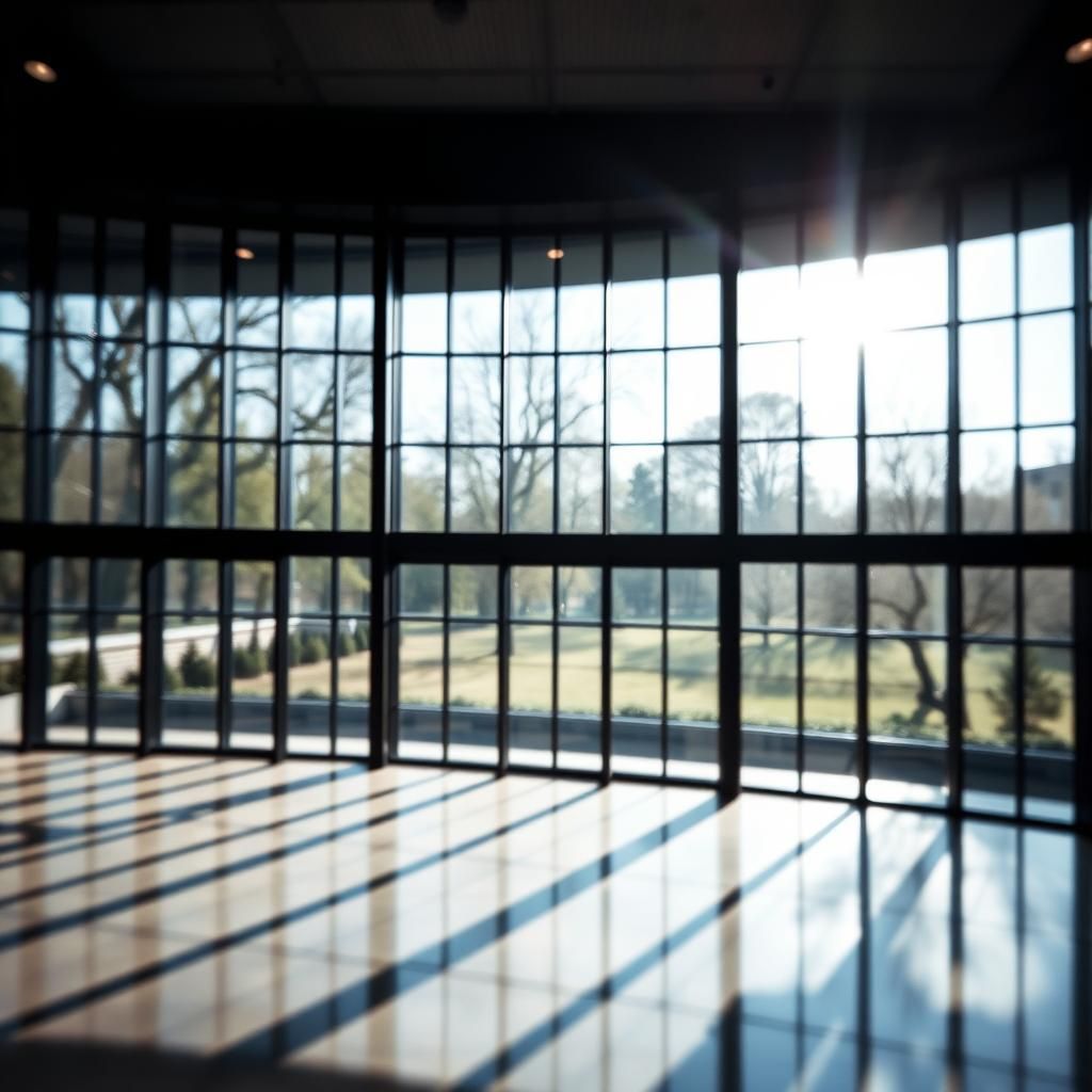 Stunning Glass Window in Professional Photography Style