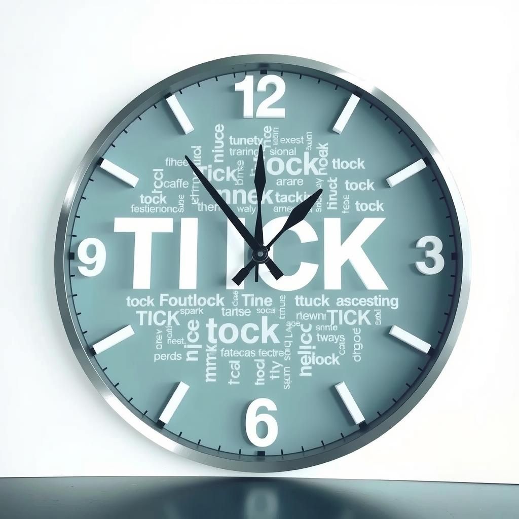 Tick Tock Clock Face Concept